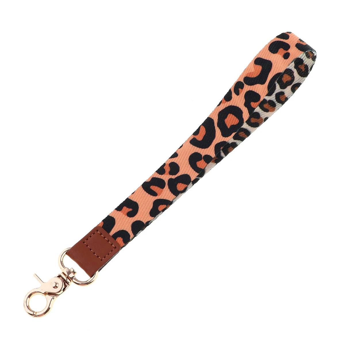 KKZ323 Simple Short Leather Buckle Lanyard Used In Mobile Phone Rope Badge  Holder USB Pendant Key Chain Portable Key Lanyard