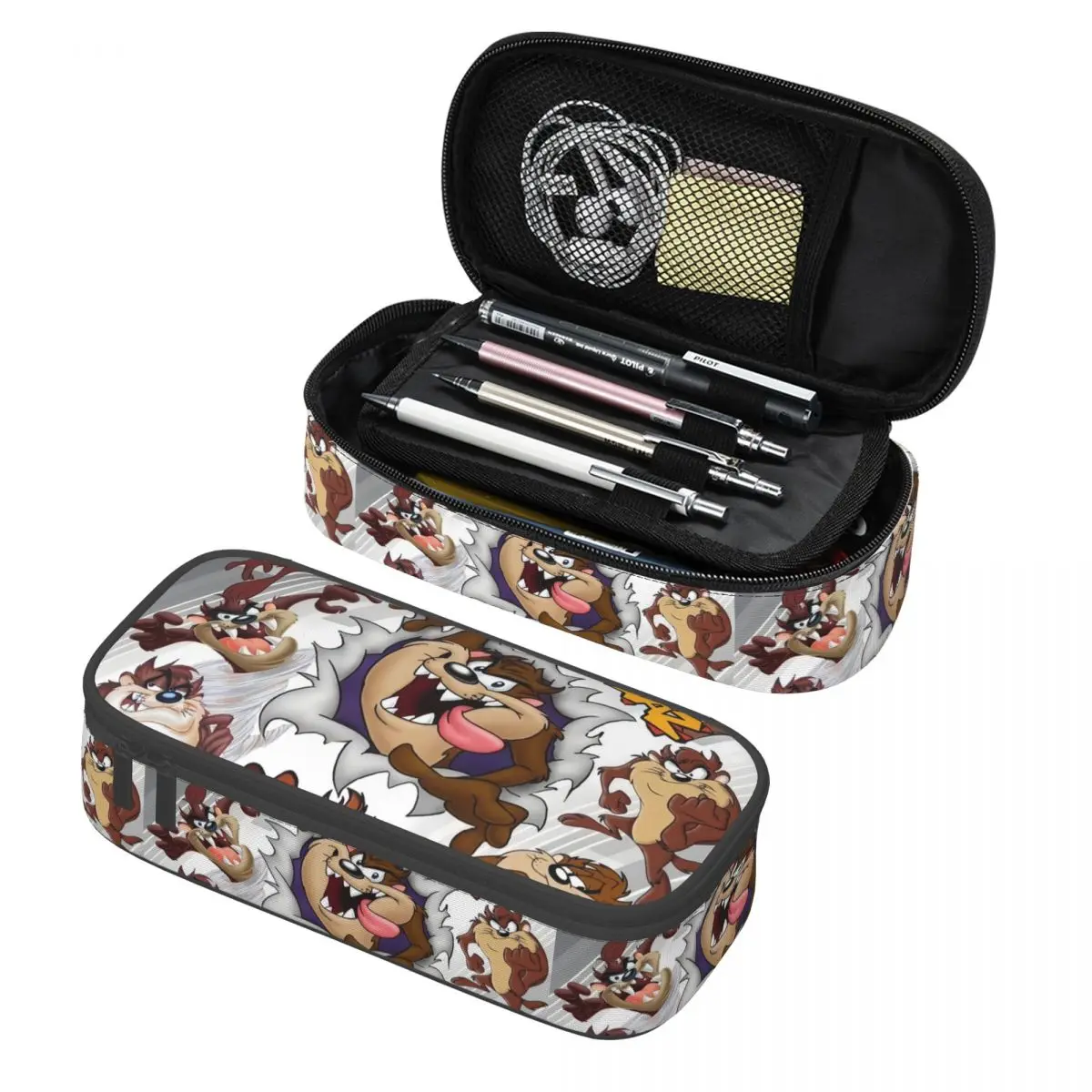 Anime Tasmanian Deviled Taz Comic Pencil Case for Boys Gilrs Big Capacity Pen Bag Box School Accessories