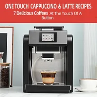 ES317 Fully Automatic Espresso Machine，Milk Frother,Built-in Grinder，Intuitive Touch Display ，7 Coffee Varieties for Home 2