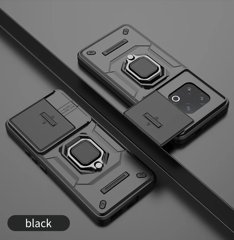 Shockproof Armor Case with Magnetic Stand and Ring Holder