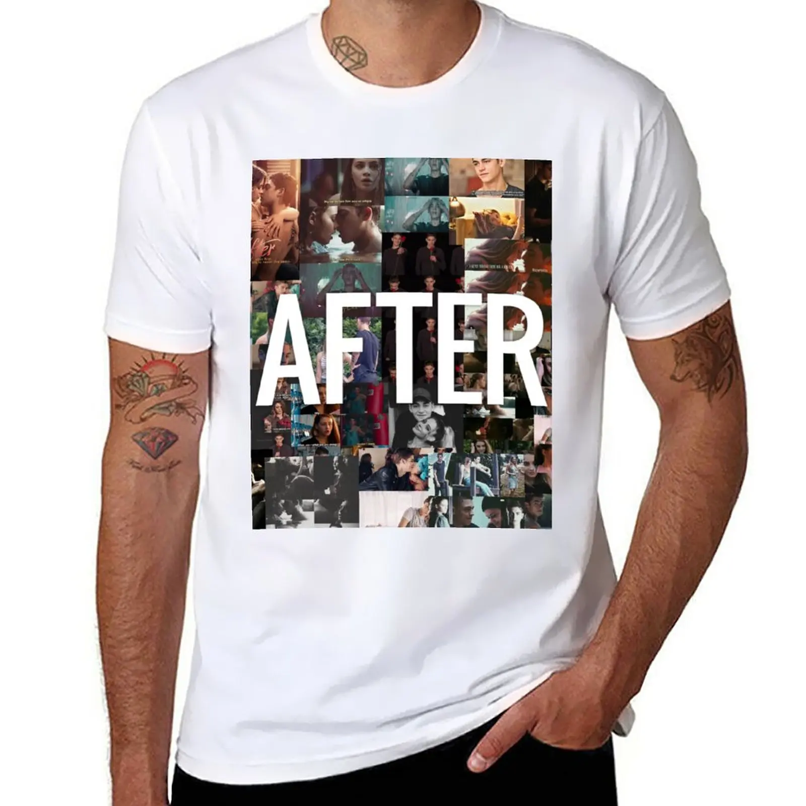 

AFTER MOVIE - ANNA TODD - HESSA T-Shirt heavyweights Short sleeve tee vintage clothes plain white t shirts men