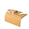 Sofa Armrest Bamboo Tray Foldable Bamboo Sofa Storage Tray Lazy Sofa Snack Wooden Tray 6