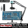 4K Digital Microscope 48MP Microscope For Electronics USB-C Industrial Cameras HDMI 1-150X Zoom C-Mount Lens Phone Pcb Soldering 1