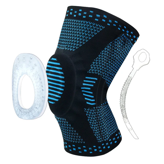 Tcare 1 Piece Professional Compression Knee Brace Support for Arthritis Relief, Joint Pain, ACL, MCL, Meniscus Tear Post Surgery Blue - 1 Piece