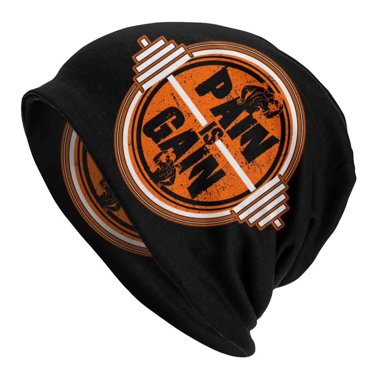 

No Pain No Gain Fitness Gym Beanie Bonnet Knitted Hat Women Men Cool Bodybuilding Lover Winter Warm Skullies Beanies Cap for Ski
