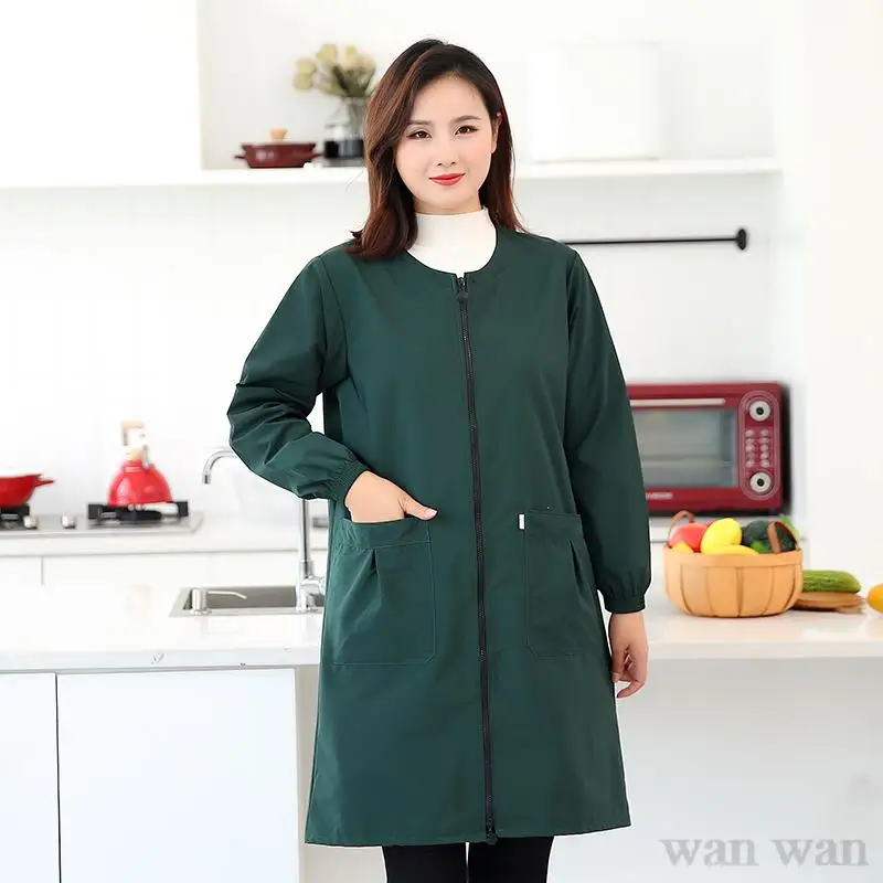 Dog Grooming Uniform Pet Groomer Waterproof Gown Hairdressing Work Clothes Beauty Salon Robe Hairdresser Uniforms Women Y1110 4