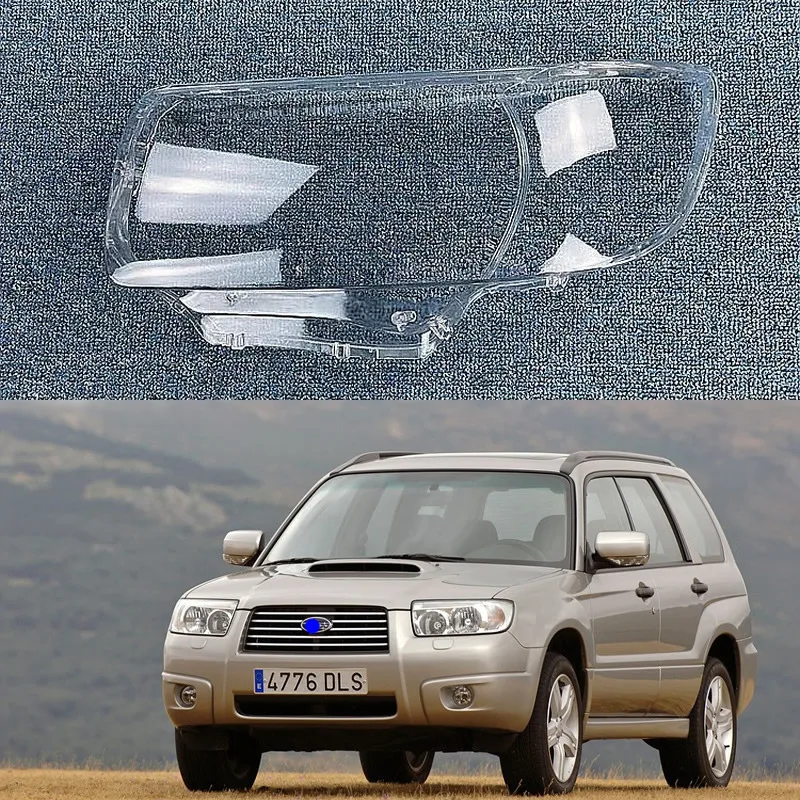 

For Subaru Forester 2006 2007 car accsesories Front Headlamp Cover Transparent Lampshade Lamp Headlight Shell Lens Plexiglass