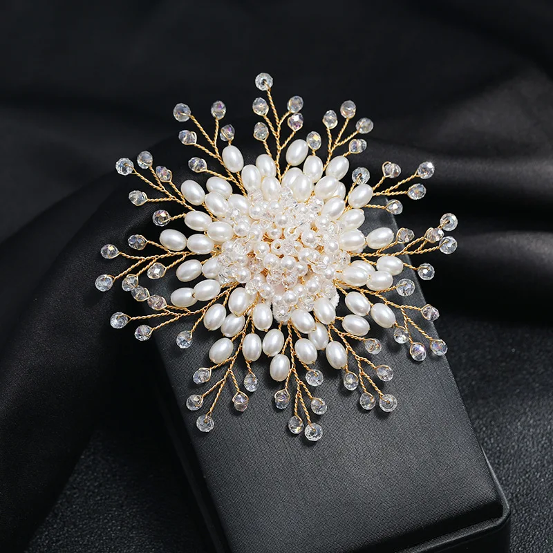 Exquisite Rose Brooch Elegant Pearl Accessories For Women Clothing Dress  Coat Suit Decoration Jewelry Gifts - AliExpress