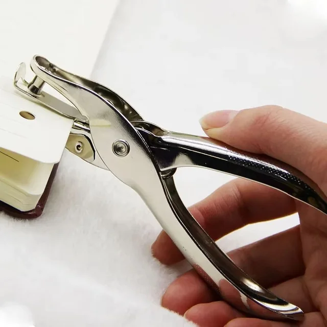 Single Hole Punch 8 Sheet Capacity 6mm Diameter Hole Puncher Hand Paper Scrapbooking Punches For Home Office School Stationery 1