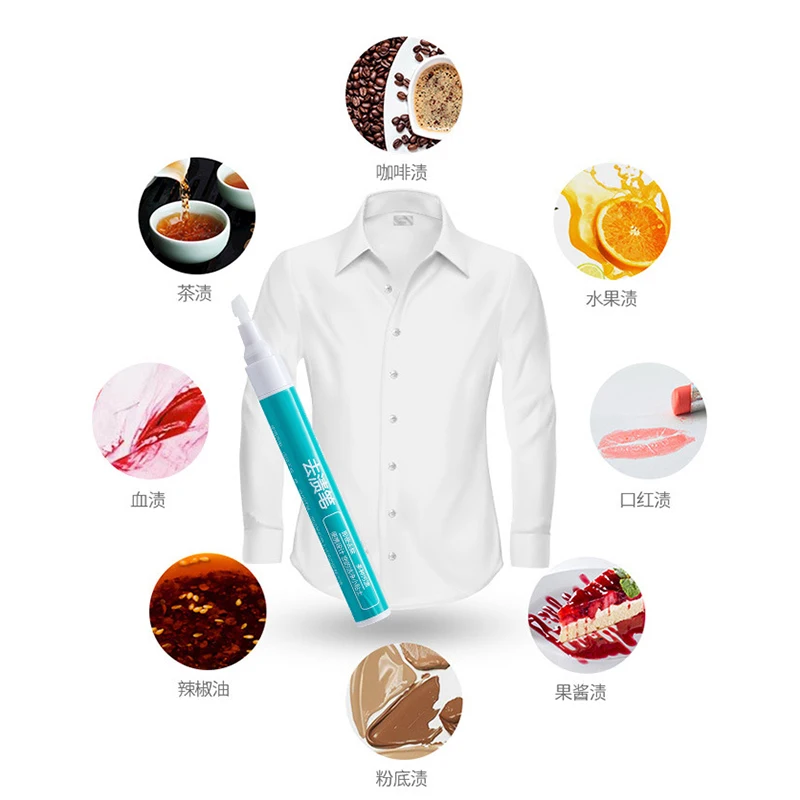 Portable Clothes Stain Remover Pen Clothes Bleach Pen Laundry Stain Remover Spot For Coffee Food Oil Tea Stains