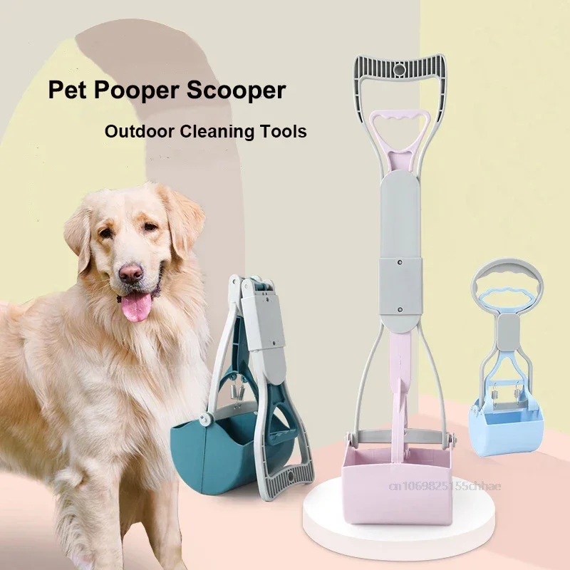 Pet Pooper Scooper Manico Lungo Dog Poop Scoopers Jaw Poop Scoop Pala Pick Up Raccoglitore Di Rifiuti Animali Per Cani Strumento Di Pulizia