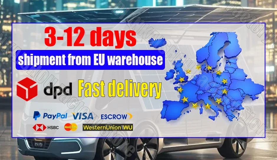 3.2V 340Ah Brand New EU Shipping Lifepo4 Battery Grade A 3C High Power EV RV Sol