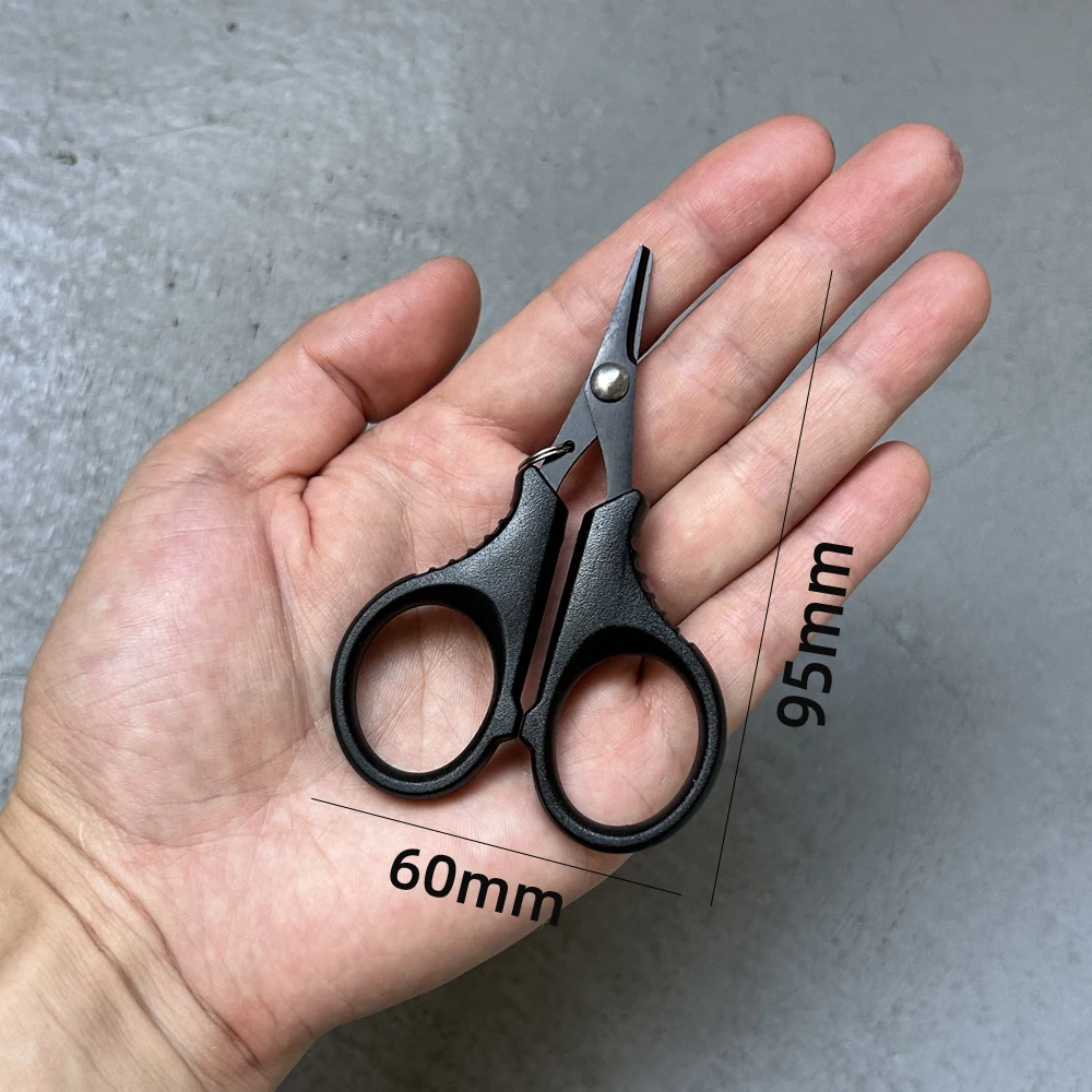 Fishing scissors titanium coating stainless steel for cutting PE braid line carp fishing