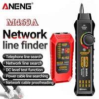 ANENG M469A Smart Network Cable Tester RJ45 RJ11 LAN Cable Tester Finder Wire Tracker Receiver Networking Tool Network Repair 1