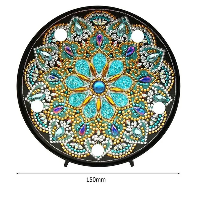 Illuminated Mandala Diamond Painting Night Lamp