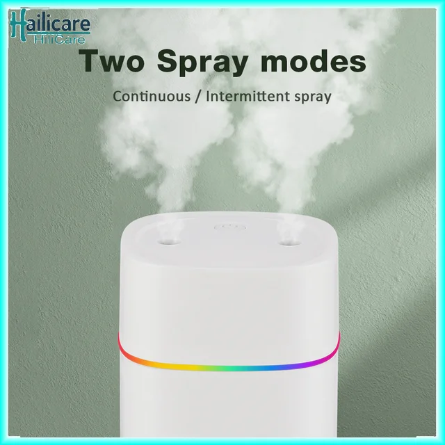 Humidificateur d'air diffuseur d'arôme à brume fraîche Portable 600ml humidificateur d'air électrique diffuseur USB Humidificador pour le bureau à domicile 1