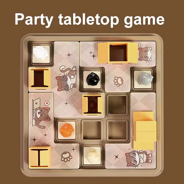 Kids Cat Express Box Board Puzzle Logic Game Education Learning Toy Children Training Spatial Planning Family Party Game 5