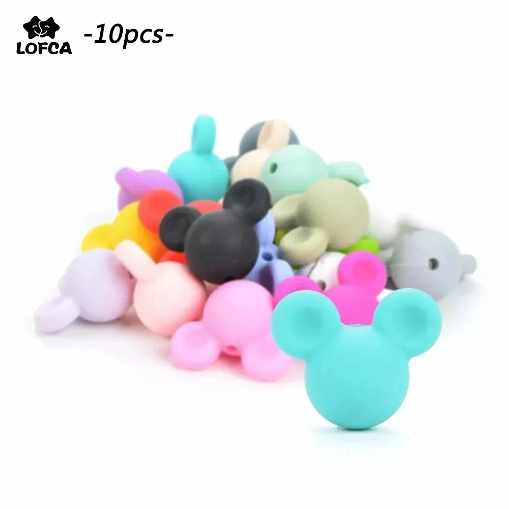 Silicone Teething Beads 10pcs/Lot For Necklaces BPA Free