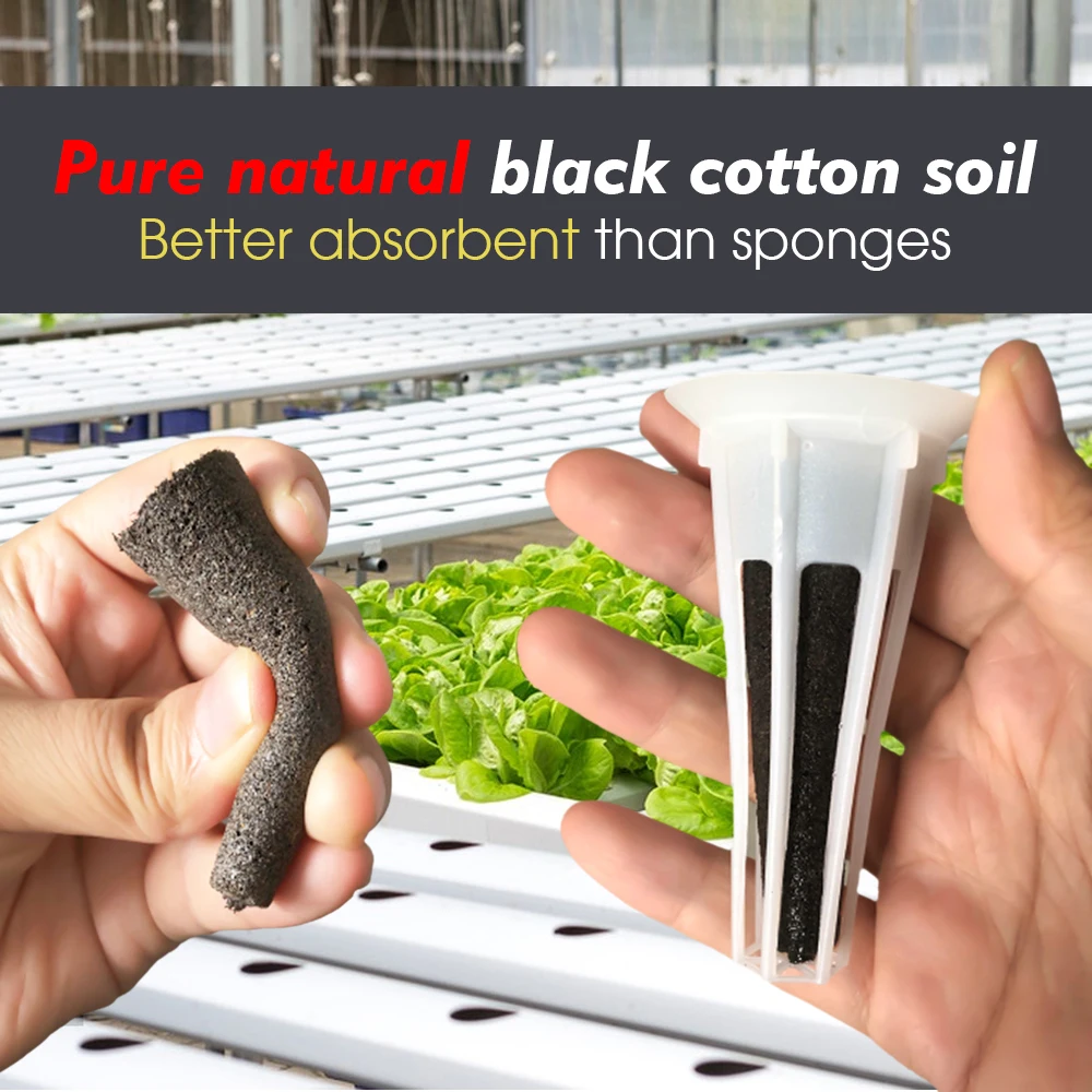 Hydroponic Grow Media Cubes Soilless Planting Substrate Garden Hydroponic Growing Sponges for Seed Starter Plants Germinate Transplant Nursery Block Soilless Cultivation Seedling Cup