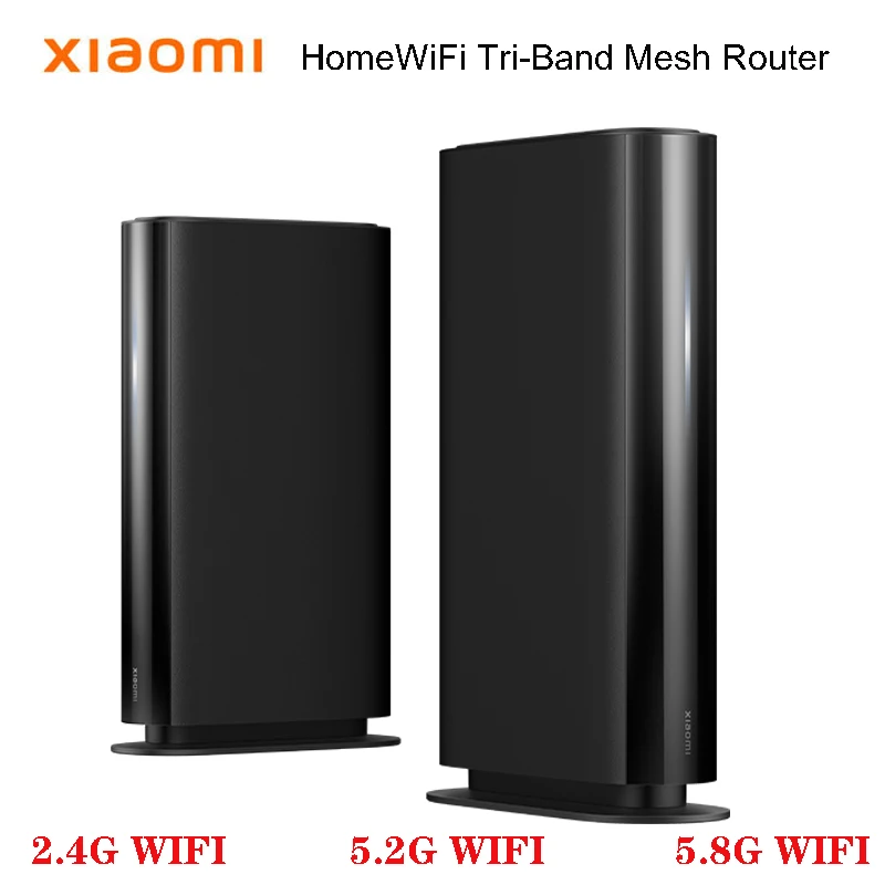 

XIAOMI Router HomeWiFi Tri-Band Mesh Router 2.4GHZ 5.2GHZ 5.8GHZ 160MHz Whole House Intelligent Networking Original Two-pack