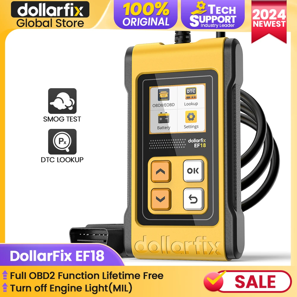 OBD2 Scanner Color Screen Live Data: Easy Set up Reset Clear Engine Error  Code Plug&Play Upgraded Indicator Light Test Voltage/EVAP/O2 Sensor