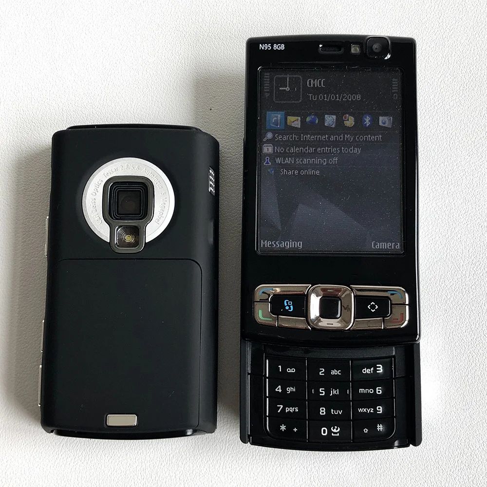 【美品】NOKIA N8 オリジナル N95 8GB モバイル携帯電話 3G 5MP Wifi GPS 2.8 インチ画面