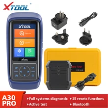 XTOOL A30pro 자동차 진단 도구, 블루투스 자동차 OBD2 키 프로그래머 스캐너, 온라인 무료 업데이트
