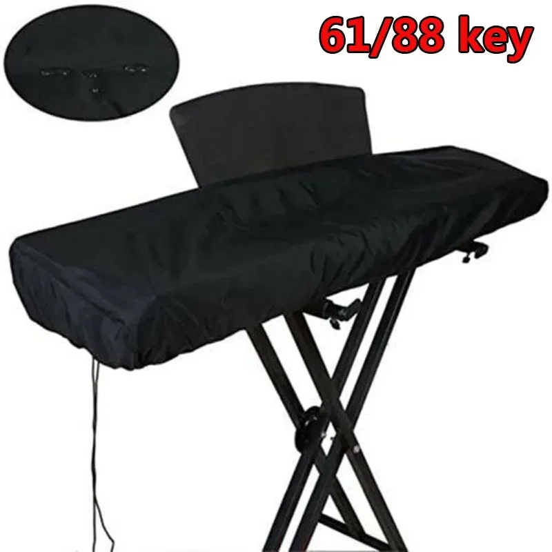 Piano Keyboard Covers Cover Universal 61-key /88-key Piano Keyboard Cover Black Oxford Waterproof Electronic Keyboard Dust Cover Piano Accessories
