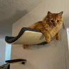 Soft Cushioned Wall Mounted Wooden Cat Shelves Indoor Cat Climbing Furniture & Perch Cat Wall Shelf for Kittens & Cats to Climb 2