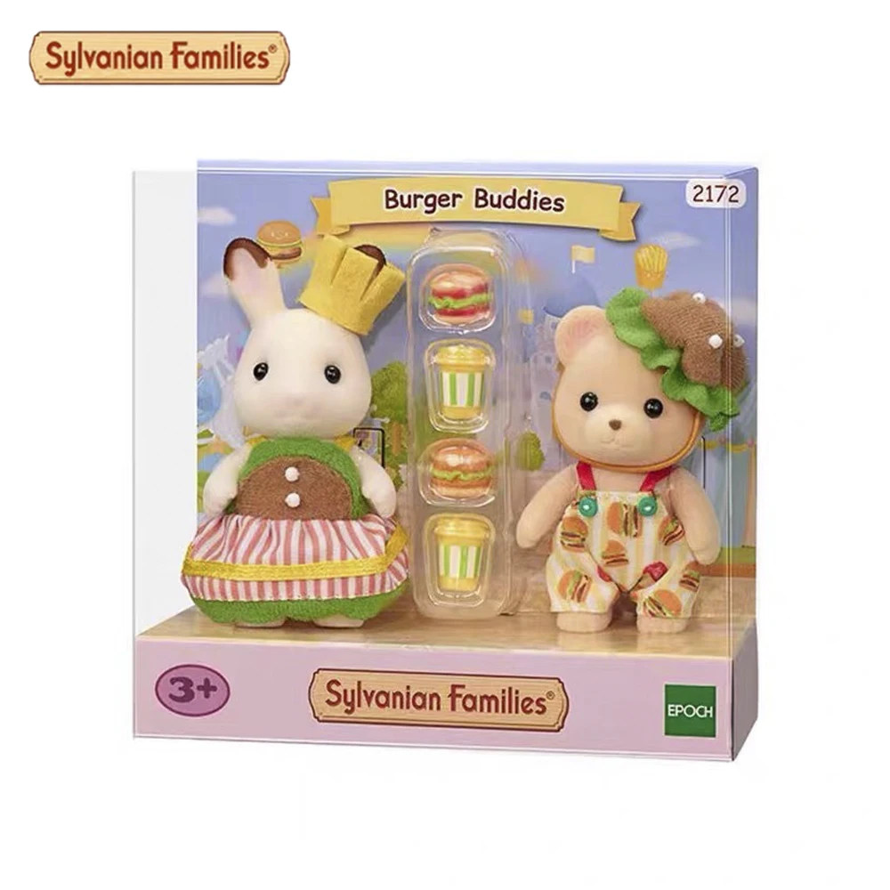 

Новинка 2024, игрушечная миниатюрная аниме игрушка «Семья сильвины» с гамбургерами NO.2172, подарок для детей