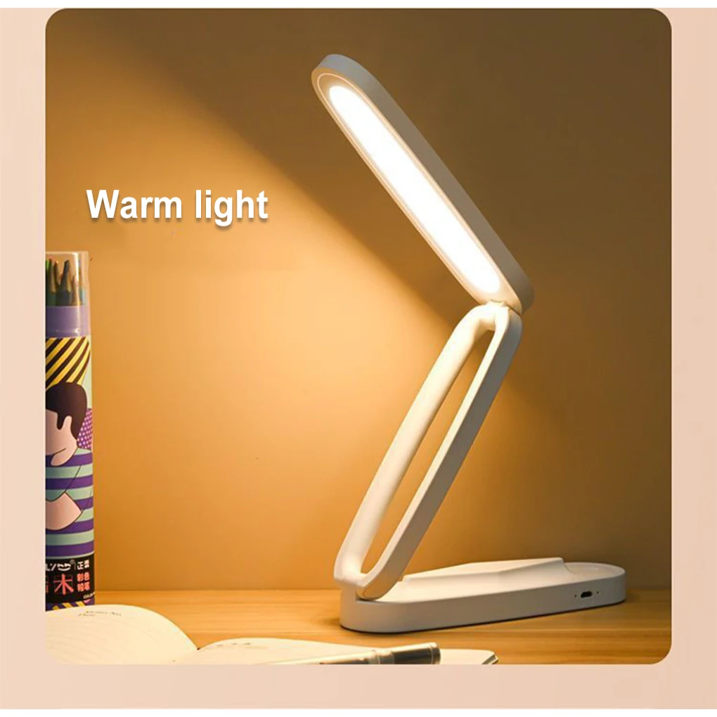 

Lamp Folding Table Desk Light Adjustable Touch Eye Protection Portable Night Illumination Lantern Easy to use Gray