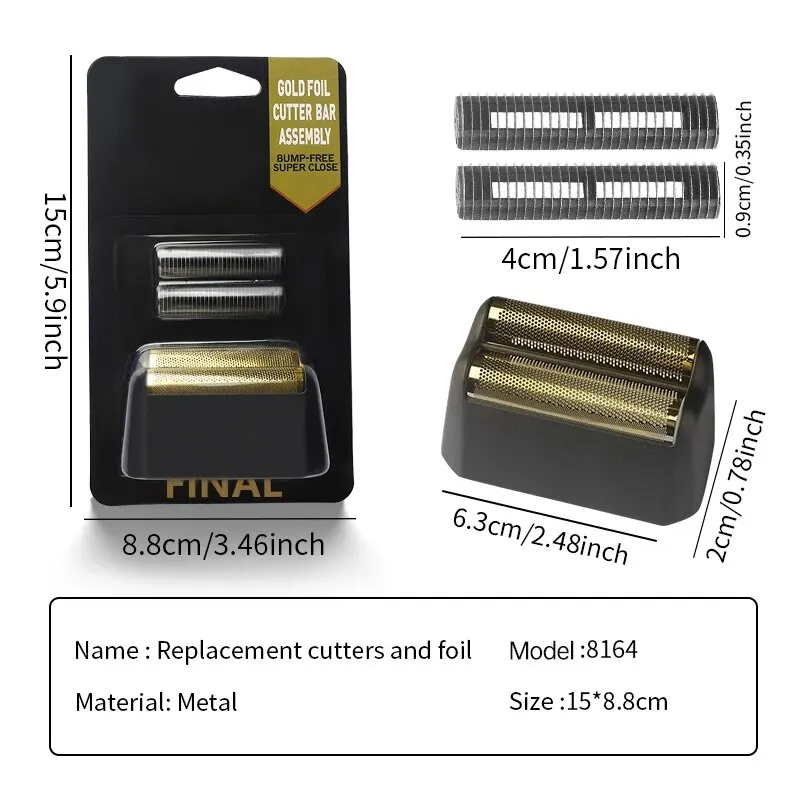 Electric Shaver Cutter Head Replacement Foil And Blade For Wahl 8164 5 Star Service Hair Clipper Barber Accessories