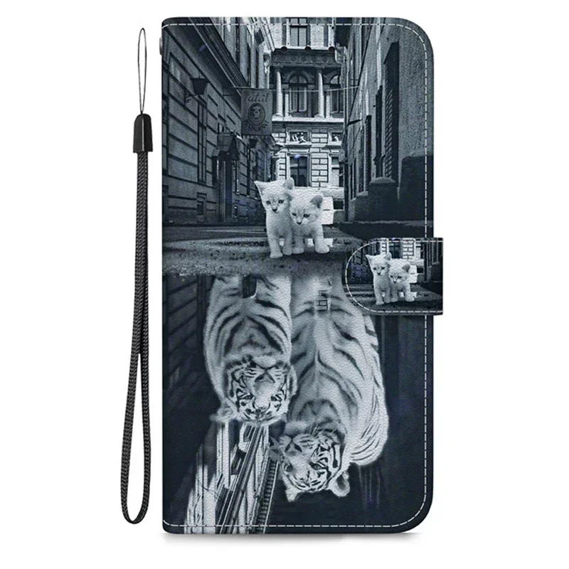 Premium Flip Wallet Leather Case with 3D Pattern and Magnetic Stand - Cute Design 2025 Edition