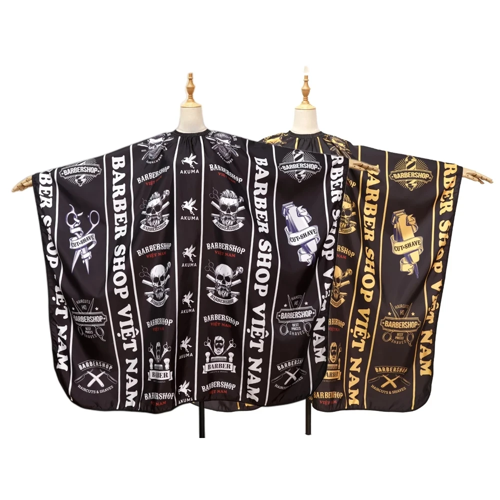 Barber Haircut Cloth Salon Hairdressing Apron Antistatic Pattern Gown Waterproof Hairdresser Capes Styling Tools Wholesale 4