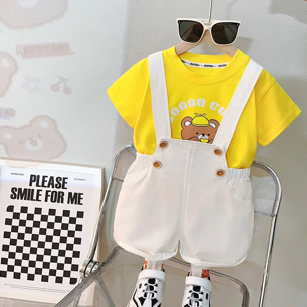 

Boys Clothes Girls Set Summer 2023 New coo Fashion Style Korea Cotton High Quality Child Children Clothing 3y Infant Costum MC05