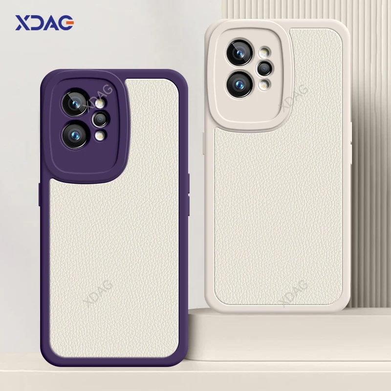 Custodia In Pelle Originale Per Oppo Realme Gt2 Gt 2 Pro 2Pro Master Explorer Edition 5G Morbida Pelle Di Agnello Litchi Peel Pattern Cover Posteriore