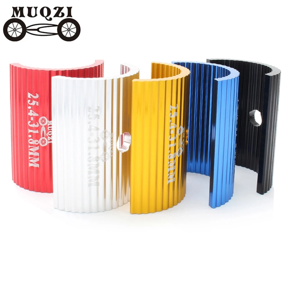 Bike Handlebar Adapter Bicycle Handlebar Bicycle Accessories Aluminum Alloy Bicycle Handlebar Stem 25.4mm to 31.8mm/31.8mm to 35mm Spacer Conversion Shim Bike Bar Bore Adjuster Adapter