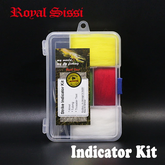 RoyalSissi new developed fly fishing strike indicator tool kit wool  indicator with tubing&threader tools fly fishing accessories - AliExpress