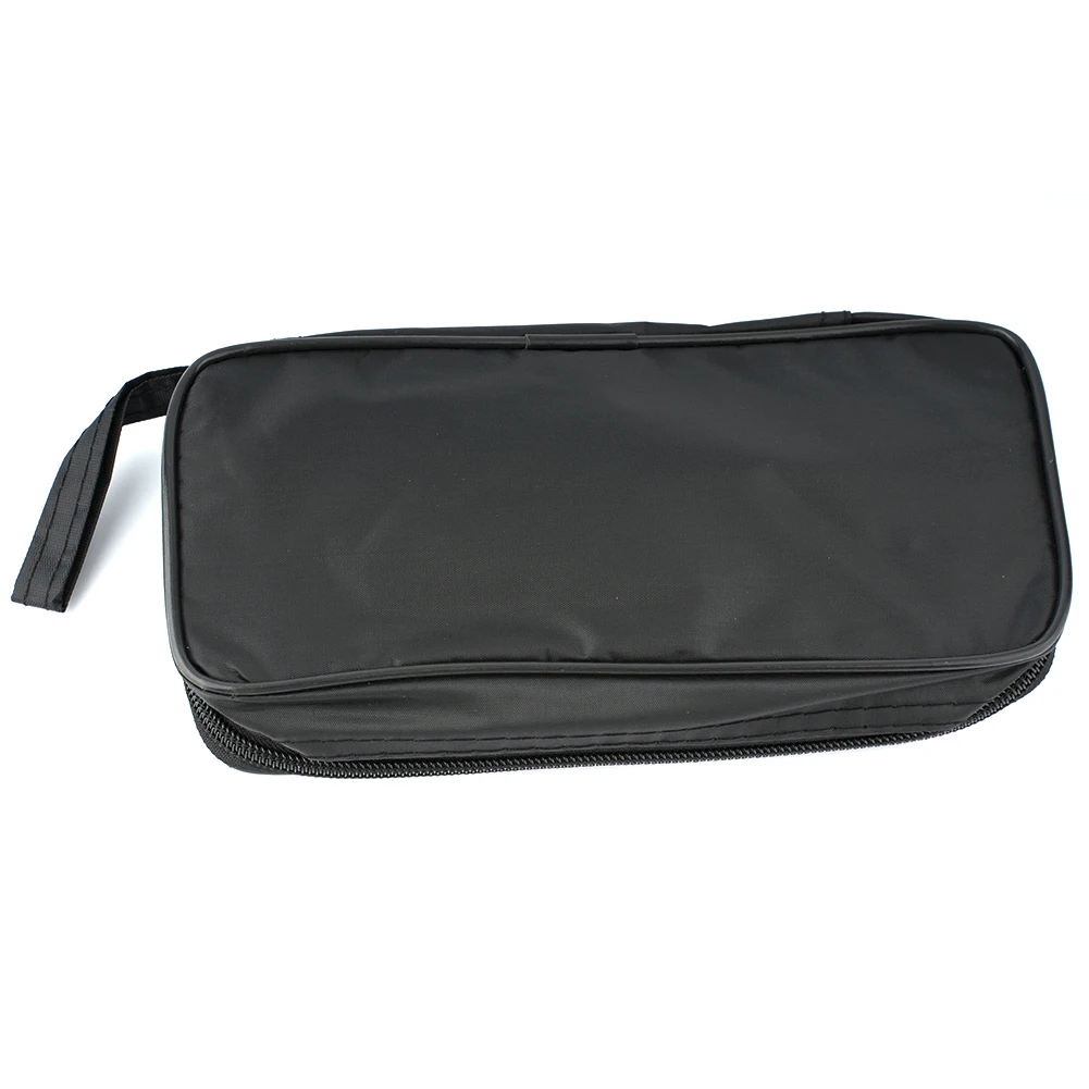 

1pc Black Canvas Bag Cloth Bag Tools Bag Waterproof Shockproof Storage Tools Organizers For Protecting Digital Multimeter