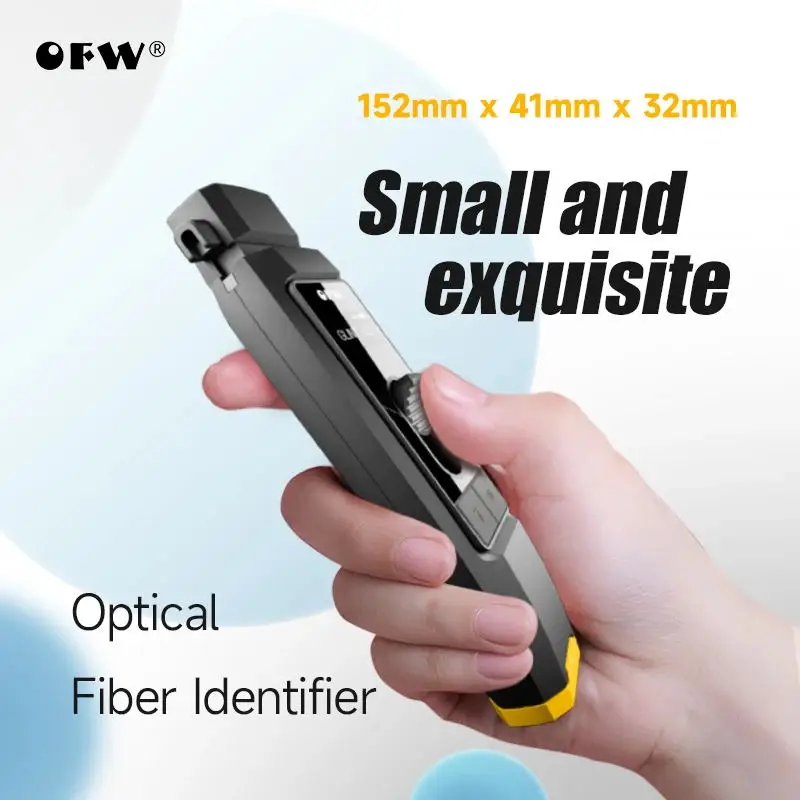 

New Mini Li-battery Chargable Optical Fiber Identifier Live Fiber Detector with VFL 10mw Visual Fault Locator LED Light
