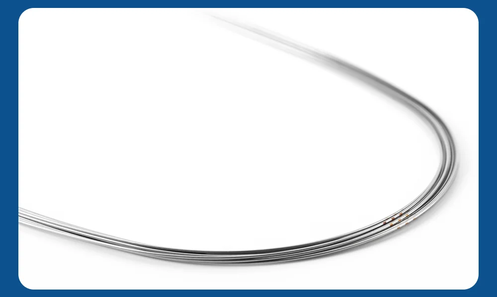 Materiale Dentale AZDENT Confezione Da 10 Fili Per Arco Ortodontico Super Elastico Niti Rotondo Forma Naturale AZDENT Elastici Per Apparecchio Denti - Foto 3