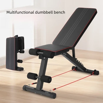 Foldable Weight Bench for Home Gym, Adjustable Sit Up Board Fly Press Bench, Heavy Duty Thickened Steel, Stable Anti Wobble 1