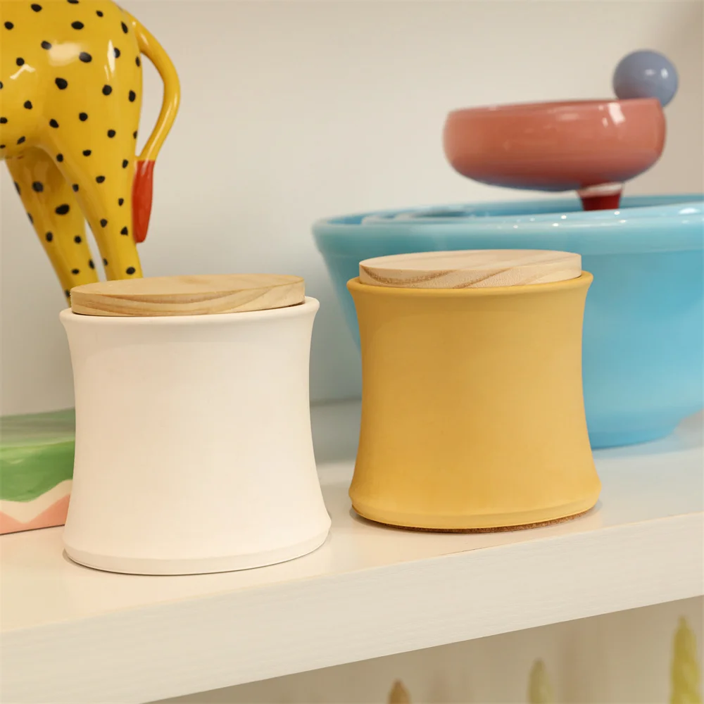 Boowan Nicole Candle Jar Mold Bamboo Joint Silicone Molds for