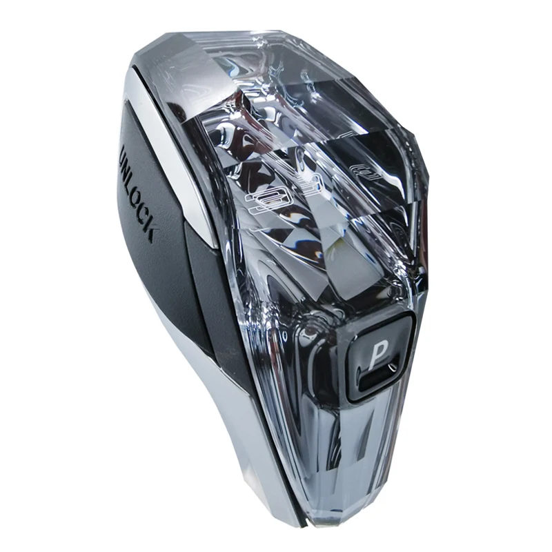 왼쪽 드라이브 크리스탈 LED 기어 로드 기어박스 핸들 기어 시프트 노브, BMW G30 G20 G21 G05G06 G01 F30 F10 F15 F16 F25 E70 E71 i4 g26