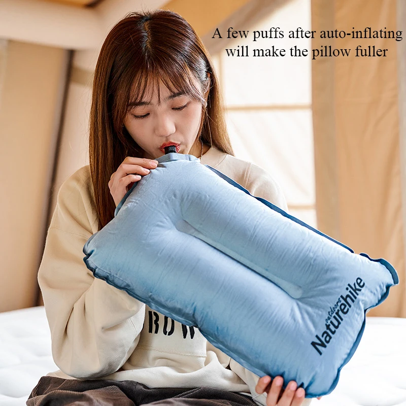Cuscino Gonfiabile Da Campeggio Leggero 40x30x5 Cm - Impermeabile In Nylon TPU Per Viaggi, Aereo, Spiaggia, Ufficio - Con Custodia