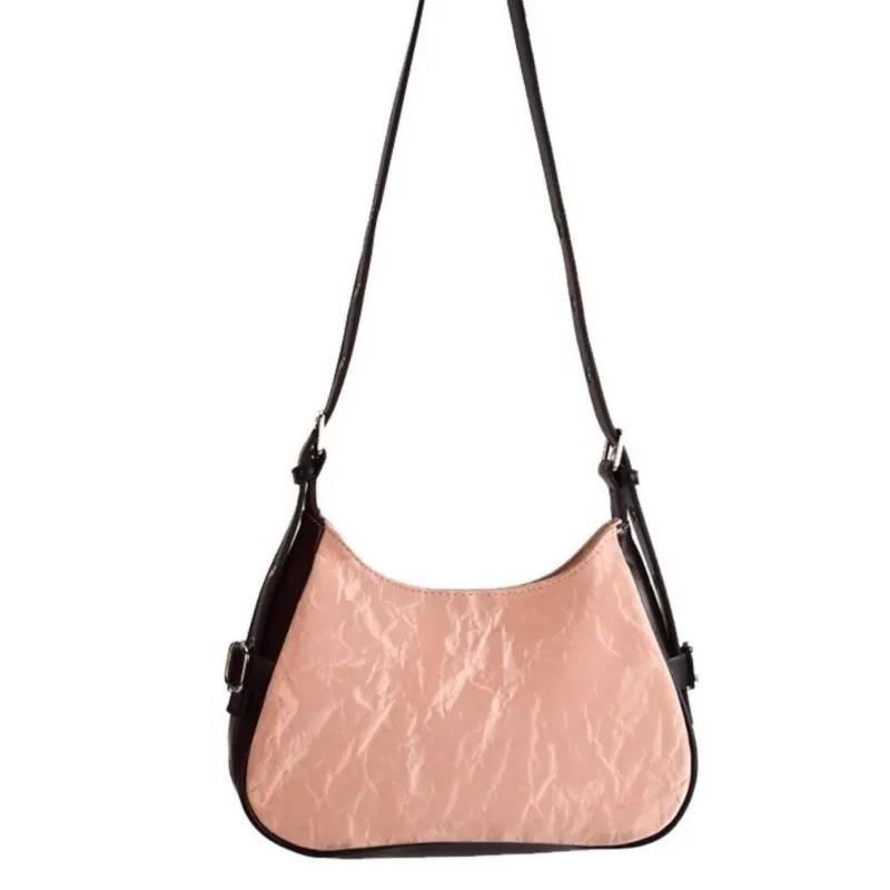 JIAERDI Fairycore Y2k Shoulder Bags Hot Girls Butterfly Leather Half Moon Bag Purse Female Retro Moto Biker Messenger Bag Women