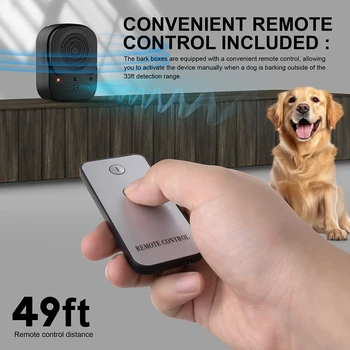 Ultrasonic Dog Barking Stop Device 4 Level Stop Barking Training Device Dog Barking Control Devices for Small Medium Large Dogs 3