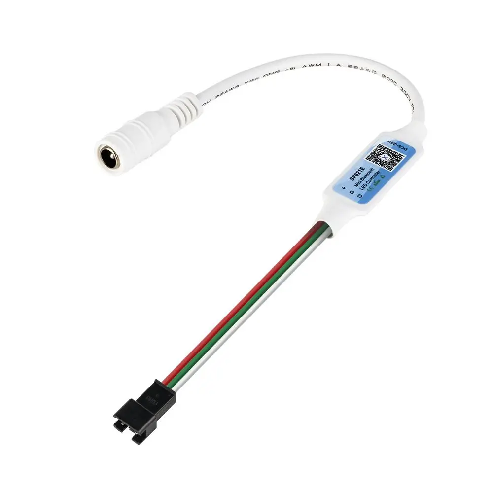 Piexls Music Bluetooth App Controller Addressable SP621E LED Strip Light Controller 3 PIN DC5-24V for WS2812B WS2811