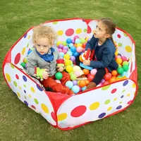 Children's Pool Balls Portable Foldable Play Tent Cartoon Ball Pit Ocean Balls Pool In/Outdoor Sports Educational Toy For Kids 1