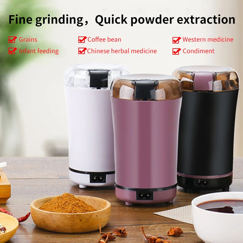 Coffee Grinder Portable Multifunctional Electric Grinding Machine Coffee Beans Nuts Spice Sugar